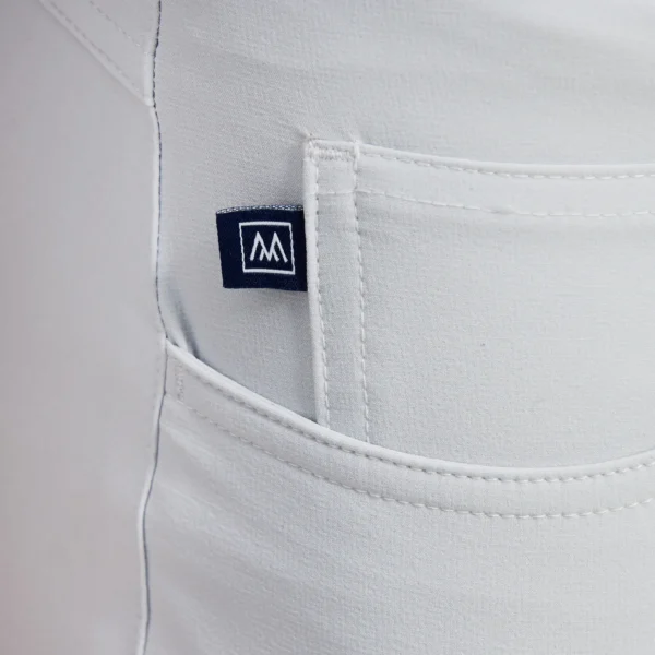 Mizzen+Main Helmsman 5 Pocket Pant Light Grey Solid For Men at Signature Stag