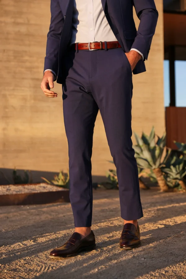 Fresco Suit Pant Navy at Signature Stag Fine Menswear