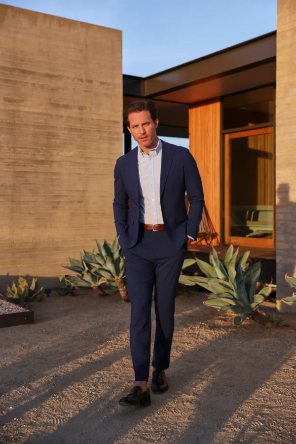 Fresco Suit Pant Navy at Signature Stag Fine Menswear Midland Texas