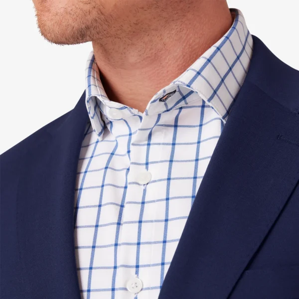 Mizzen + Main Fresco Suit Jacket Navy Signature Stag