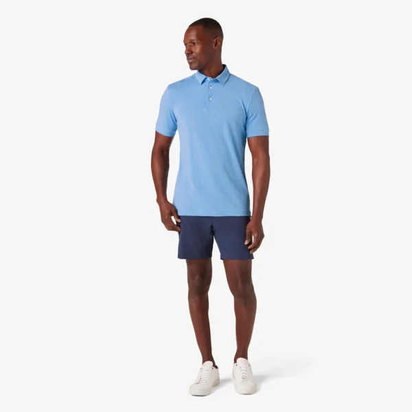 Mizzen + Main Short Sleeve Copa Polo Provence Solid Signature Stag