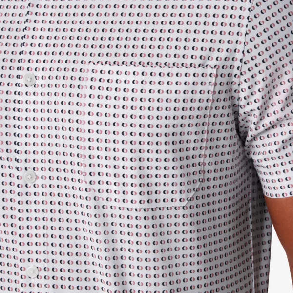 Mizzen + Main Short Sleeve Leeward Shirt Rose Geo Lubbock Menswear