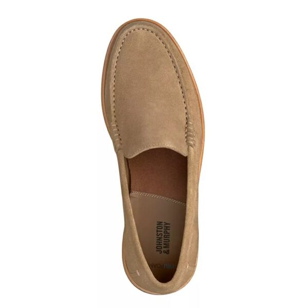 Johnston & Murphy Lyles Venetian Taupe Suede Loafers Lubbock TX