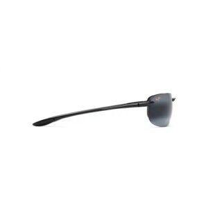 Maui Jim-Gloss Black Ho'Okipa Sunglasses Neutral Grey Lens at Signature Stag