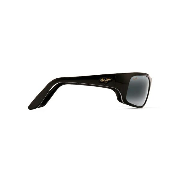 Maui Jim Gloss Black Peahi Sunglasses Neutral Grey Lens Eyewear in Lubbock Texas