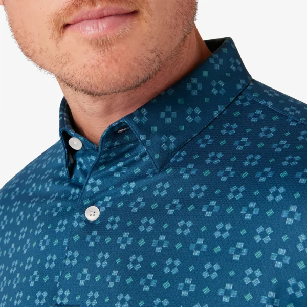 Mizzen + Main Halyard Polo Poseidon Festive Geo Menswear