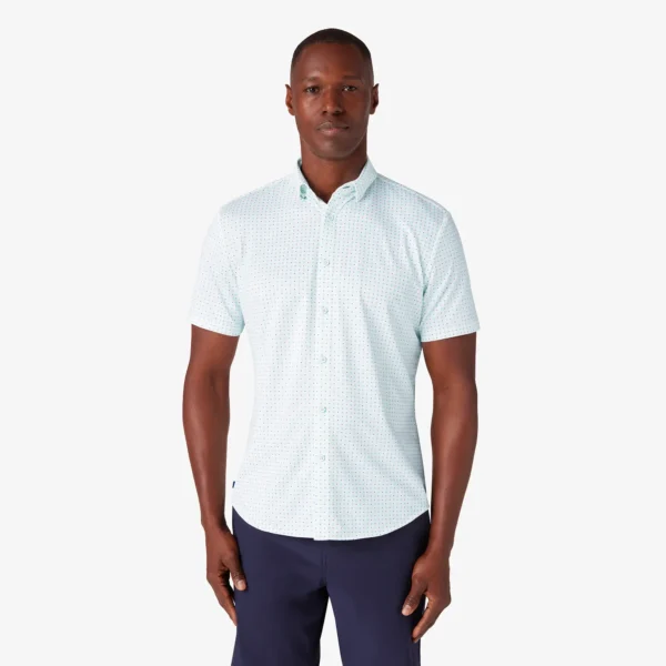 Mizzen + Main Short Sleeve Halyard Shirt Neptune Pyramid