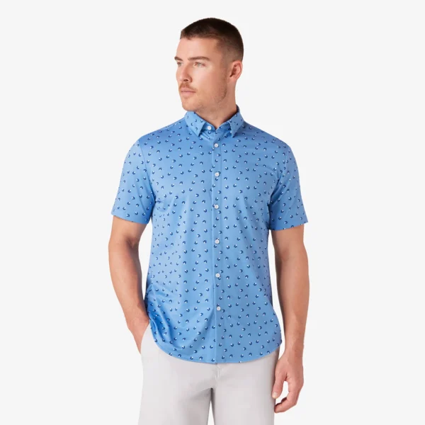 Mizzen + Main Short Sleeve Halyard Shirt Provence Floral