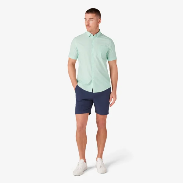 Mizzen + Main Short Sleeve Leeward Shirt Neptune Saguaro at Signature Stag Lubbock Texas