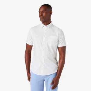 Mizzen + Main Short Sleeve Leeward Shirt Provence Dot