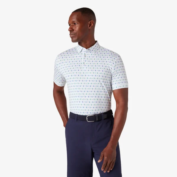 Mizzen + Main Versa Polo White Agave Dress Shirts at Signature Stag Clothing Store in Texas